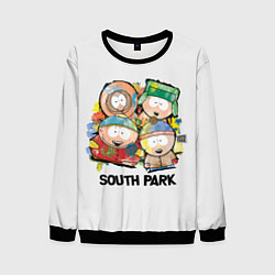 Свитшот мужской South Park - Южный парк краски, цвет: 3D-черный