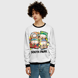Свитшот мужской South Park - Южный парк краски, цвет: 3D-черный — фото 2