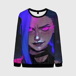 Свитшот мужской League Of Legends Arcane ДЖИНКС Jinx Powder, цвет: 3D-черный