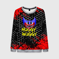 Свитшот мужской Huggy Wuggy соты, цвет: 3D-меланж