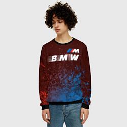 Свитшот мужской БМВ BMW - Краски, цвет: 3D-черный — фото 2