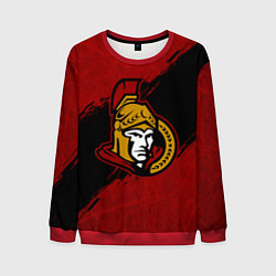 Свитшот мужской Оттава Сенаторз , Ottawa Senators, цвет: 3D-красный