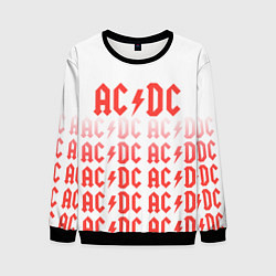 Свитшот мужской Acdc Паттерн, цвет: 3D-черный