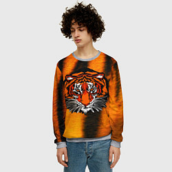 Свитшот мужской Tiger Head-, цвет: 3D-меланж — фото 2