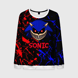 Свитшот мужской SONIC EXE DARK SONIC, цвет: 3D-белый