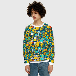 Свитшот мужской Трейдер Криптовалют, цвет: 3D-белый — фото 2