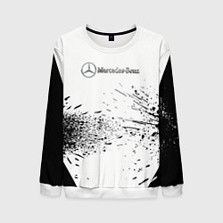 Свитшот мужской Mercedes-Benz - Брызги, цвет: 3D-белый