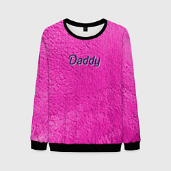 Свитшот мужской Daddy pink, цвет: 3D-черный