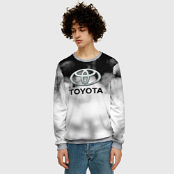 Свитшот мужской Toyota облако, цвет: 3D-меланж — фото 2