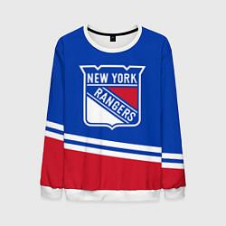 Свитшот мужской New York Rangers Нью Йорк Рейнджерс, цвет: 3D-белый