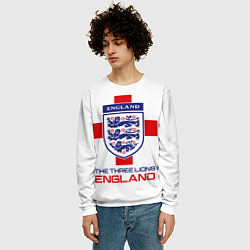 Свитшот мужской Сборная Англии по футболу, цвет: 3D-белый — фото 2