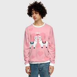 Свитшот мужской Lama I Love You, цвет: 3D-белый — фото 2