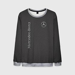 Свитшот мужской Mercedes карбоновые полосы, цвет: 3D-меланж