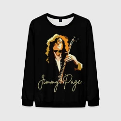 Свитшот мужской Led Zeppelin Лед Зеппелин Jimmy Page, цвет: 3D-черный