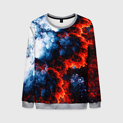 Мужской свитшот 3D ЯДЕРНЫЙ КОСМИЧЕСКИЙ ВЗРЫВ ОГОНЬ
