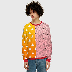 Свитшот мужской ЗЕНИТЦУ НЕЗУКО КЛИНОК РАССЕКАЮЩИЙ ДЕМОНОВ, цвет: 3D-красный — фото 2