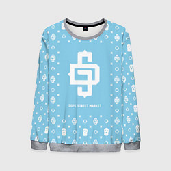 Мужской свитшот Узор Sky Blue Dope Street Market