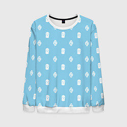 Свитшот мужской Узор Mono Sky Blue Dope Camo Dope Street Market, цвет: 3D-белый