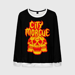 Свитшот мужской ZillaKami x SosMula City Morgue Черепа, цвет: 3D-белый
