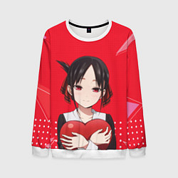 Свитшот мужской Kaguya Heart, цвет: 3D-белый