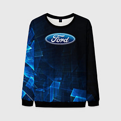 Свитшот мужской Ford форд abstraction, цвет: 3D-черный