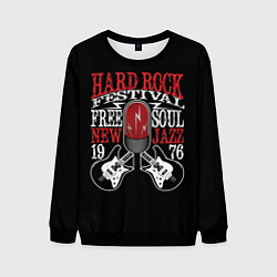 Свитшот мужской HARD ROCK FESTIVAL, цвет: 3D-черный