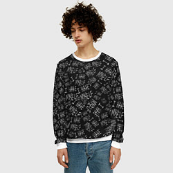 Свитшот мужской I Hate Myself Dead Inside, цвет: 3D-белый — фото 2