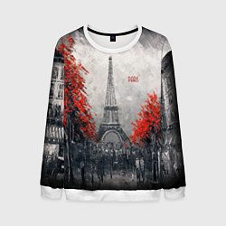 Свитшот мужской PARIS, цвет: 3D-белый