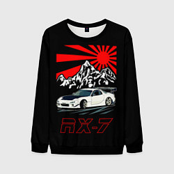 Свитшот мужской Мазда RX - 7, цвет: 3D-черный