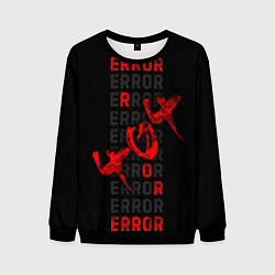 Свитшот мужской ERROR ОШИБКА 404, цвет: 3D-черный