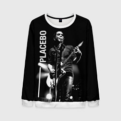 Свитшот мужской Placebo Пласибо рок-группа, цвет: 3D-белый