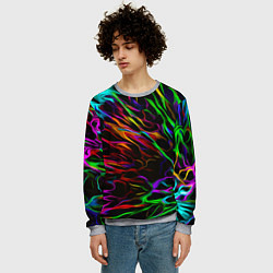 Свитшот мужской Neon pattern Vanguard, цвет: 3D-меланж — фото 2