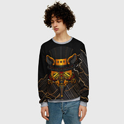 Свитшот мужской Стимпанк Шапочник, цвет: 3D-меланж — фото 2