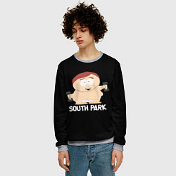 Свитшот мужской Южный парк - Эрик с гантелями, цвет: 3D-меланж — фото 2