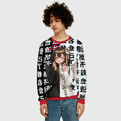 Свитшот мужской Аниме АНГЕЛ ИЕРОГЛИФЫ, цвет: 3D-красный — фото 2