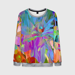 Свитшот мужской Abstract color pattern Summer 2022, цвет: 3D-меланж