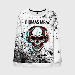 Свитшот мужской Thomas Mraz - ЧЕРЕП - Краска, цвет: 3D-белый