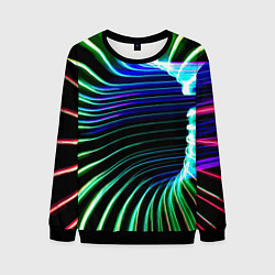 Свитшот мужской Portal Fashion pattern Neon, цвет: 3D-черный