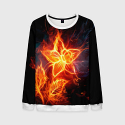 Мужской свитшот Flower Neon Fashion 2035 Flame