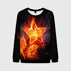 Мужской свитшот Flower Neon Fashion 2035 Flame