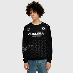 Свитшот мужской Chelsea Форма Champions, цвет: 3D-черный — фото 2