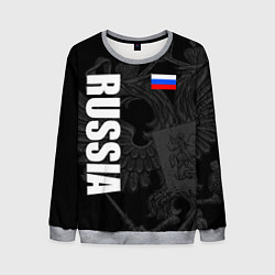 Мужской свитшот RUSSIA - BLACK EDITION