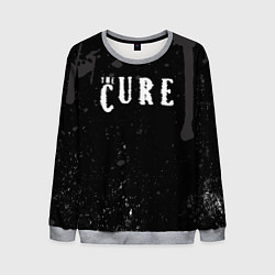 Свитшот мужской The cure серые потеки, цвет: 3D-меланж