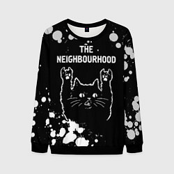 Свитшот мужской The Neighbourhood Rock Cat, цвет: 3D-черный