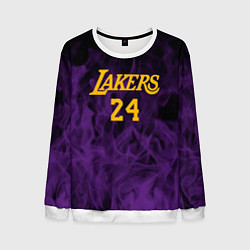 Мужской свитшот Lakers 24 фиолетовое пламя