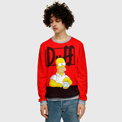 Свитшот мужской Homer Duff, цвет: 3D-меланж — фото 2