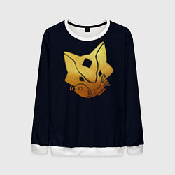 Свитшот мужской Sky Кошачья Маска, цвет: 3D-белый