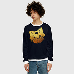 Свитшот мужской Sky Кошачья Маска, цвет: 3D-белый — фото 2