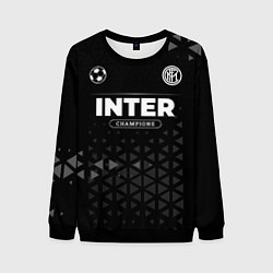 Свитшот мужской Inter Форма Champions, цвет: 3D-черный