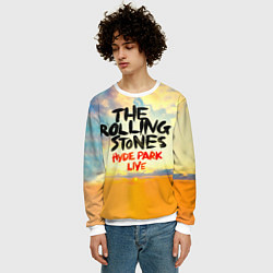 Свитшот мужской Hyde Park Live - The Rolling Stones, цвет: 3D-белый — фото 2
